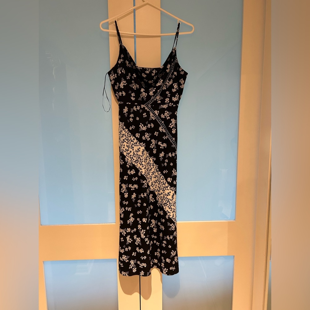 Adelyn Rae Navy Midi Dress
